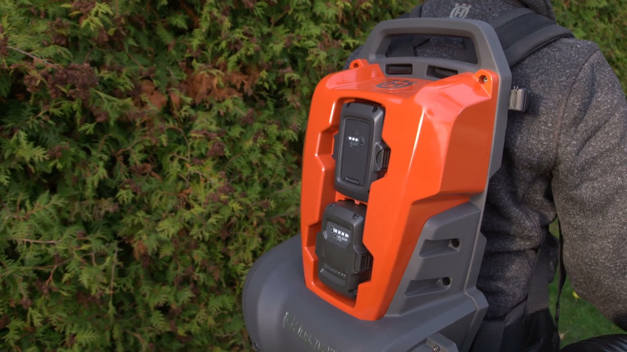 How to use Husqvarna Backpack Battery Blower 340iBT YouTube