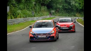 Megane 3 RS Nürburgring TF 02/07/23 chasing RINGTAXI I30N