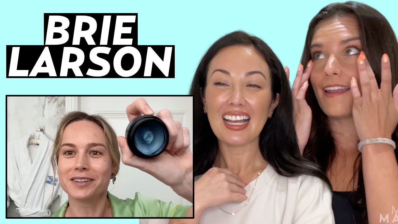 Reacting to The Marvels Actress Brie Larson's Skincare Routine with a Cosmetic Chemist! | Susan Yara