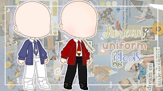 ♡☁ Korean Boy School Uniform Ideas || GACHA CLUB || Inspo ☁♡