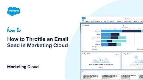How to Throttle an Email Send in Marketing Cloud | Salesforce Marketing
