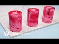 How to Make a Marbled Candle | Natures Garden