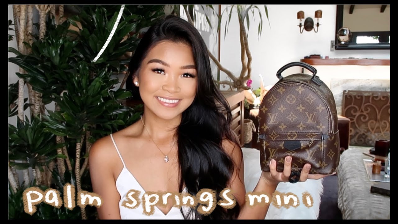 WHAT'S IN MY BAG?  LOUIS VUITTON PALM SPRINGS MINI 