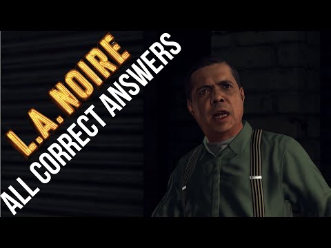 L.A. NOIRE: REEFER MADNESS - All Correct Answers - With Coin