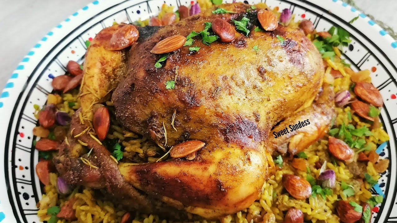 دجاجة محشية في الفرن بمذاق لا يقاوم و سر البنة الى فيها / طريقة عمل دجاجة روتى محشية / poulet farci