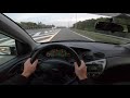 2001 Ford Focus MK1 1.8 TDDi 90 hp POV Test Drive exhaust sound and acceleraction