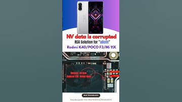 Poco F3 nv data corrupted#redmik40#pocof3#mi11x#nvdatacorrupted#rsaresistor #smartphone #sorts