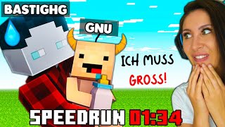 @BastiGHG muss einen Speedrun machen UND dabei Gnus Windeln wechseln! Minecraft