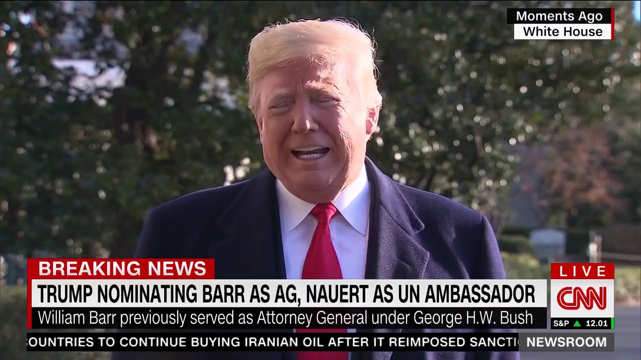 newspaper mockup Trump Announces New Nominees for Attorney General and UN Ambassador