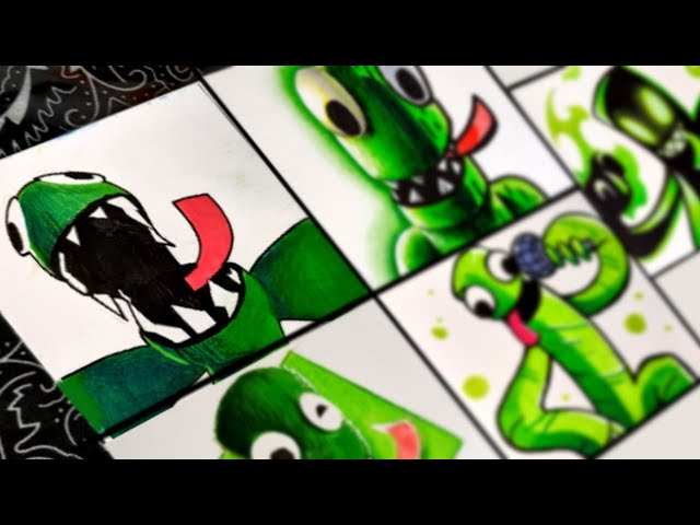 HOW TO DRAW GREEN FROM RAINBOW FRIENDS - ROBLOX 