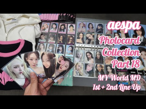 Aespa - Photocard Collection My World Merch Md Round 1 And 2