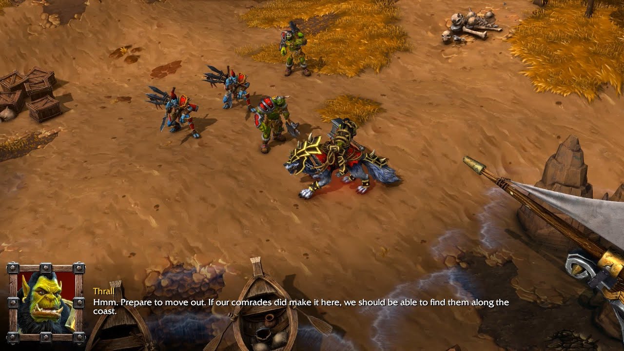 Warcraft III: Перекованная кампания орков, глава 1: Высадка на берег.