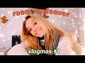 decorating my room for christmas! ROOM MAKEOVER pt. 2