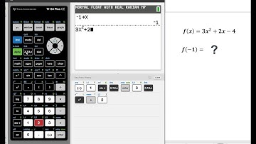 Using the Ti-84 Graphing Calculator to Evaluate a Quadratic Function