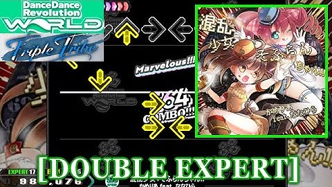 【DDR WORLD】 混乱少女♥そふらんちゃん!! / かめりあ feat. ななひら [DOUBLE EXPERT] 譜面確認+Clap
