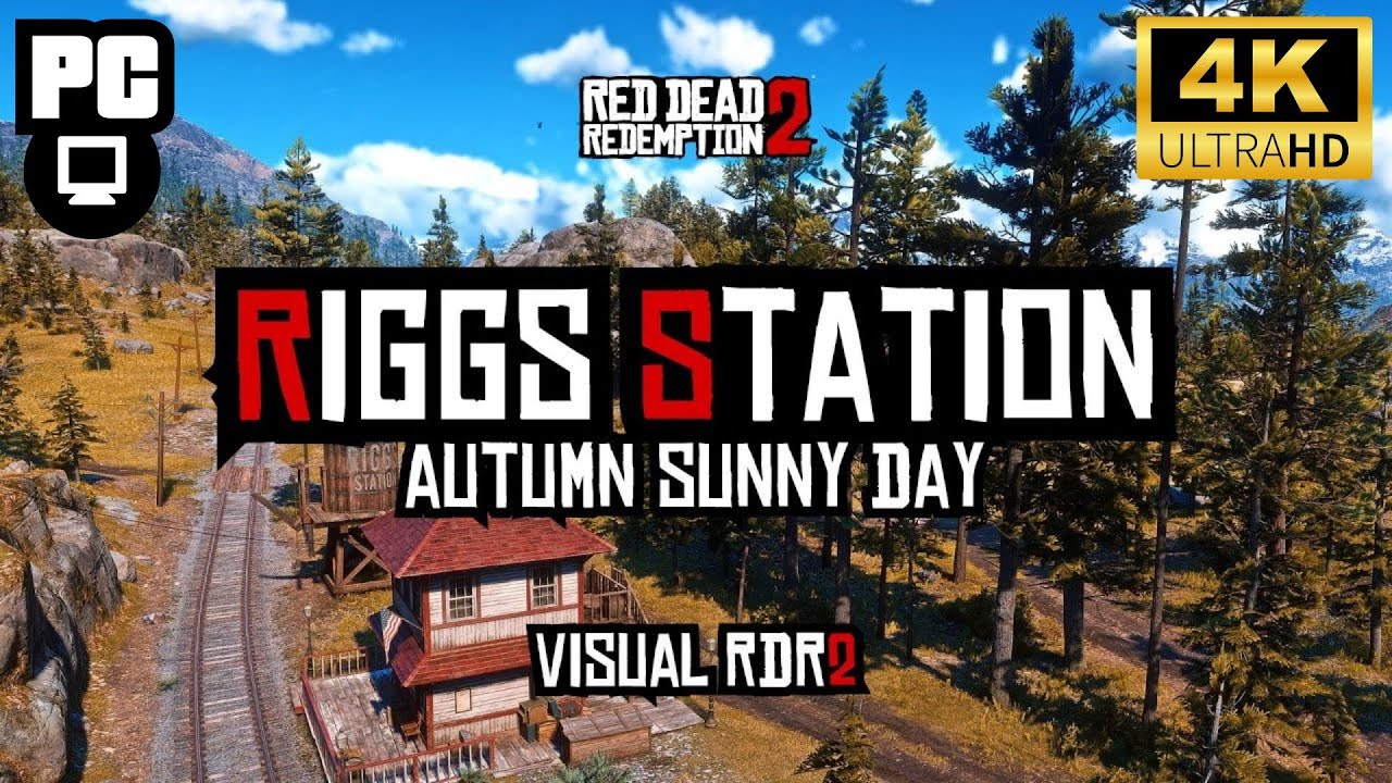 【Visual RDR2/ASMR】日中のリッグス駅 秋Ver.(Riggs Station Autumn Sunny Day) - YouTube