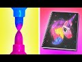 GENIALES TRUCOS E IDEAS DE ARTE || El primero en terminar la escuela de arte gana por 123 GO Like!