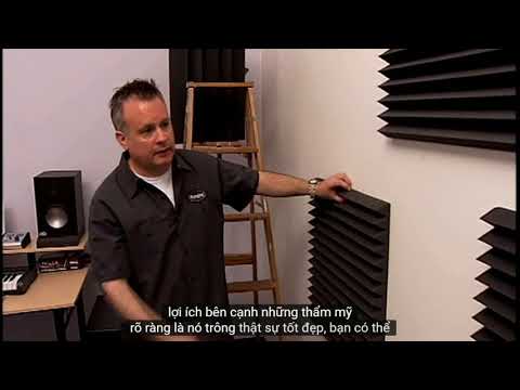 Video hướng dẫn bố trí cách lắp tấm tiêu âm cho phòng thu,... - youtube