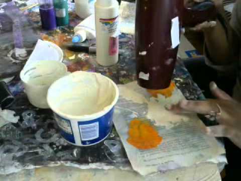 DIY homemade modeling paste easy and cheap