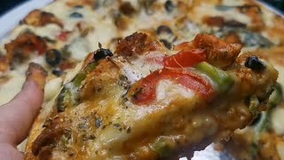 Double Layer Pizza At Home By Fatin's Flavour | Pizza Recipe