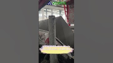 🏰AAC Block Tilting & Base Skin Removal – Key Step #aacblock #aacblocks #concreteblocks #machinery