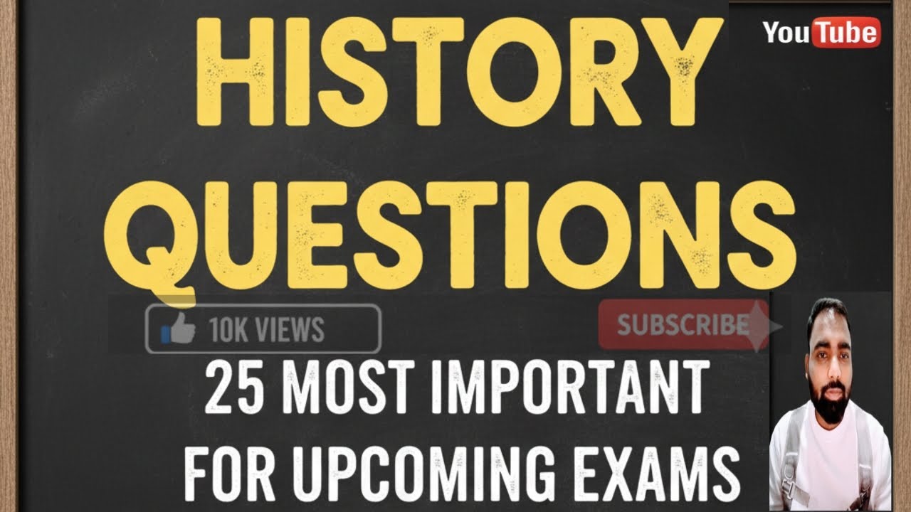History previous year questions part 5