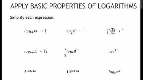 96 Apply Basic Properties of Logarithms (4.3)