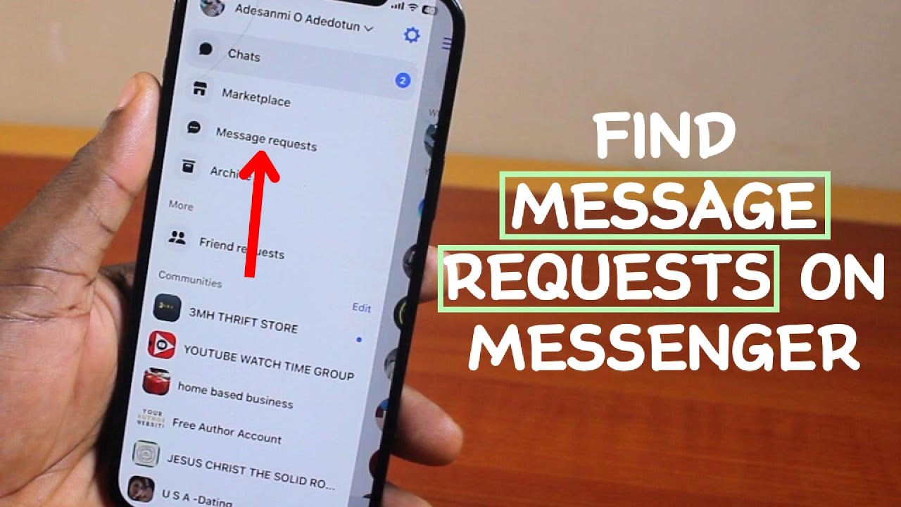 How to Find Messenger Messages Request - YouTube