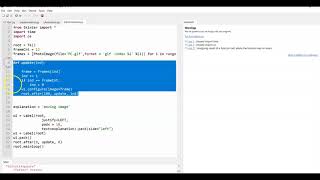 CIS-30A Lab 5 Ex C with Animated .GIF using Tkinter module. screenshot 4