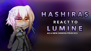 Hashira’s react to lumine as a new demon princess || AU || RoseGacha