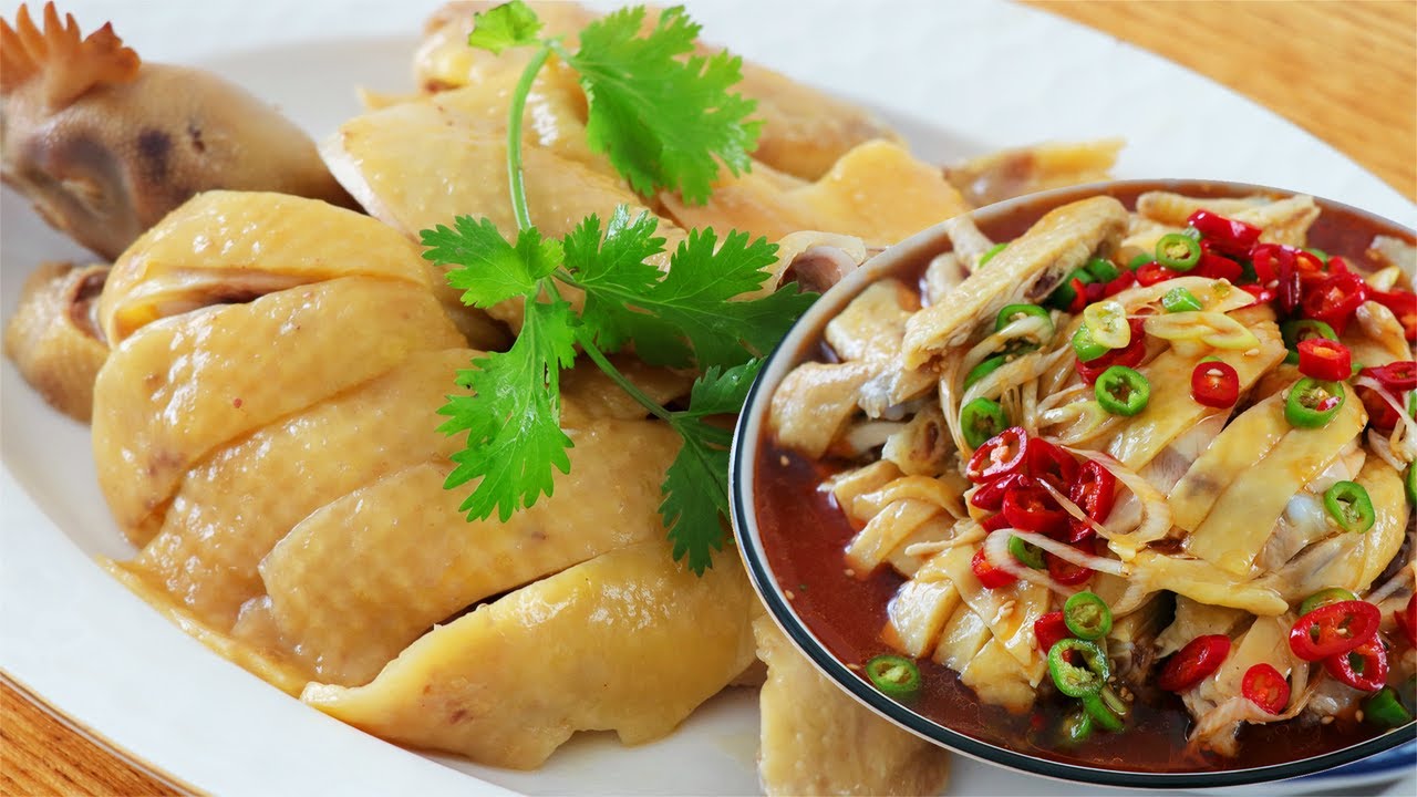鮮嫩白切雞做法:2種蘸料,不同吃法,步驟簡單,肉質鮮嫩又好吃【夏媽廚房】 - YouTube