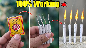 how to make crackers with matchbox | how to make bijli crackers in paper |