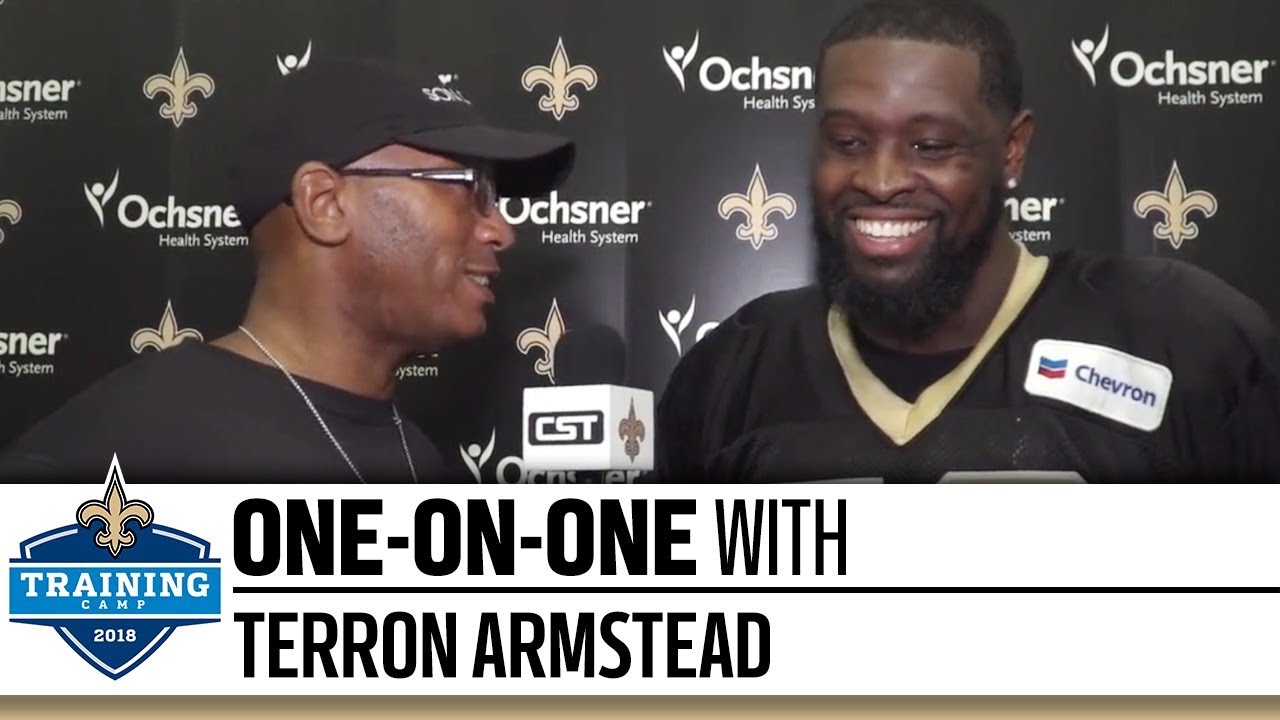 One-on-One with Terron Armstead | 2018 Saints Training Camp football score