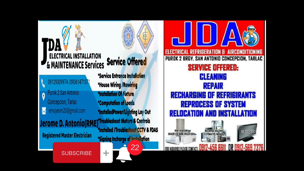 JDA ELECTRICAL WORKS YouTube