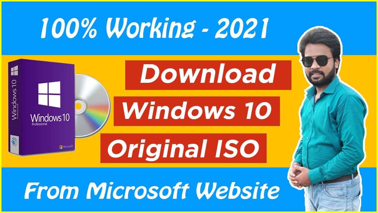 Windows 10 official ISO file download 2021 Bangla | EM TecH BD - YouTube