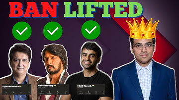 Sudeep , Sajid Nadiadwala and Nikhil Kamath Ban lifted  | Vishy Anand is class apart |