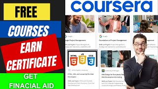 Get free COURSERA courses and Certificates