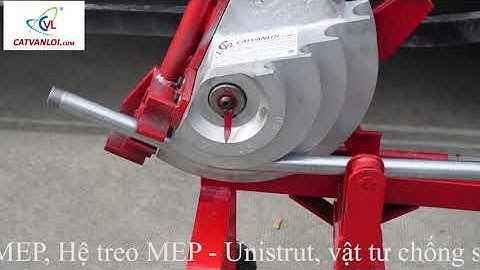 Uốn ống thép luồn dây điện IMC bằng máy một cách dể dành