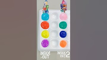 Inside out colormix #colors #colormixing #insideout2 #satisfying #asmr #shorts #satisfyingvideo