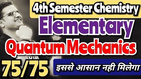 Elementary Quantum Mechanics!Shrodingers Time Equation!Particle in One Dimensional Box #bedkdian