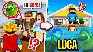 My Family Were SECRET LUCA FAMILY in Roblox BROOKHAVEN RP