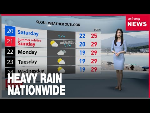 [Weather] Nationwide rain from tonight, weekend heat eases