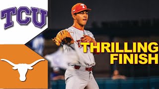 Texas vs TCU Baseball Highlights (CLOSE GAME | GREAT ENDING) College Baseball Highlights 2023