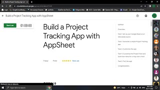 Build a Project Tracking App with AppSheet [ GSP969 ] Solution