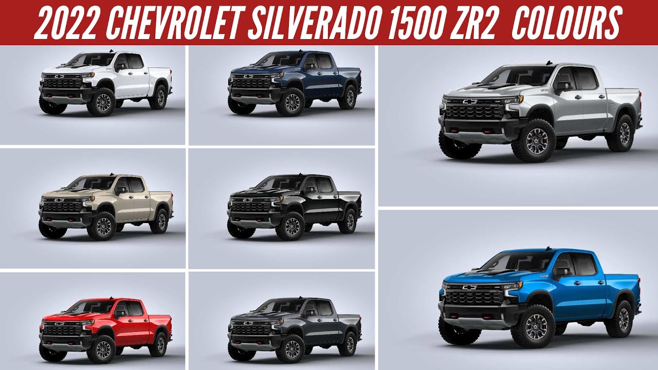 2022 Chevrolet Silverado 1500 ZR2 – All Color Options – Images ...