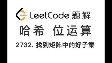 2732. 找到矩阵中的好子集 Find a Good Subset of the Matrix 力扣 LeetCode 题解
