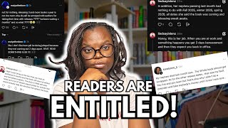 drama on book threads after author's nephew dies, and reader dismises it - the entitlement is INSANE