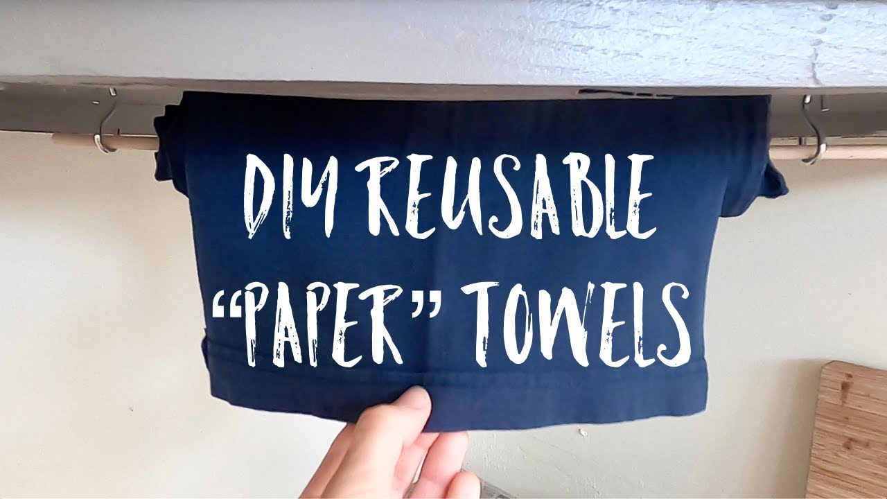 Sustainable Paper Towels // No Sewing YouTube