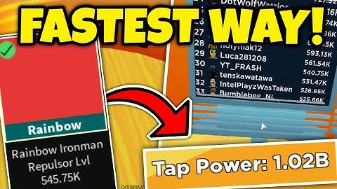 THIS IS BY FAR THE FASTEST WAY TO GET TAP POWER IN TAPPING SIMULATOR!😱