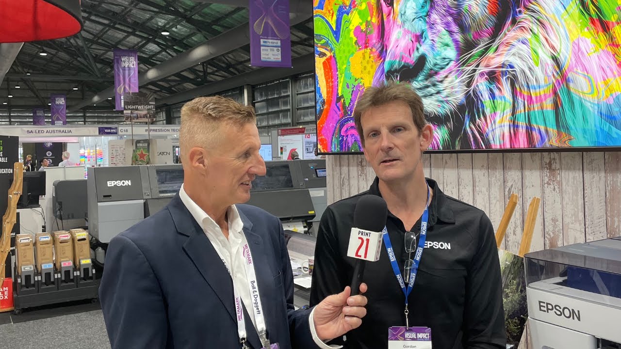 Print 21 Talks to Epson at Visual Impact - YouTube